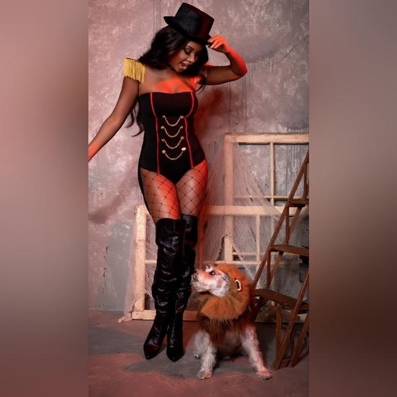 NEW Roma Ravishing Ringleader 4 PC Costume Set Sexy Circus Ring Leader S/M Yandy - Picture 7 of 8